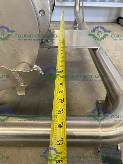 Used Fristam FZX2100 Centrifugal Pump on Stainless Steel Rolling Cart w/ Controller