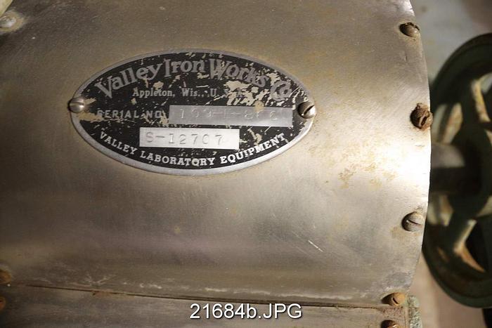 Used Valley Iron Works S-4894 Lab Beater, 14" X 36" Long #21684