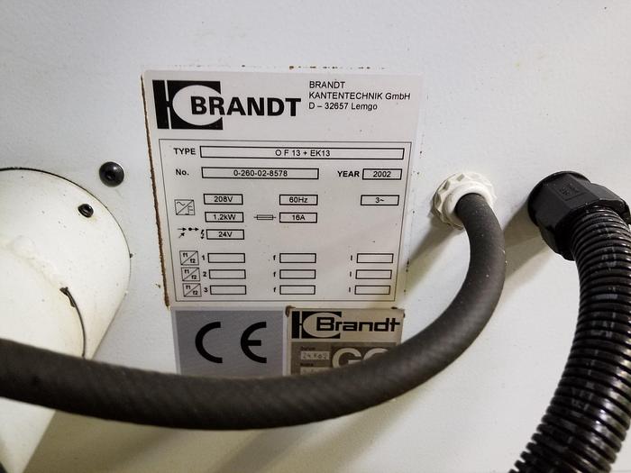 Used Brandt Optimat F-13 Top and Bottom Trimmer