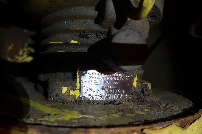 Used CHESTERTON 2X8X10 CENTRIFUGAL PUMP 30 HP