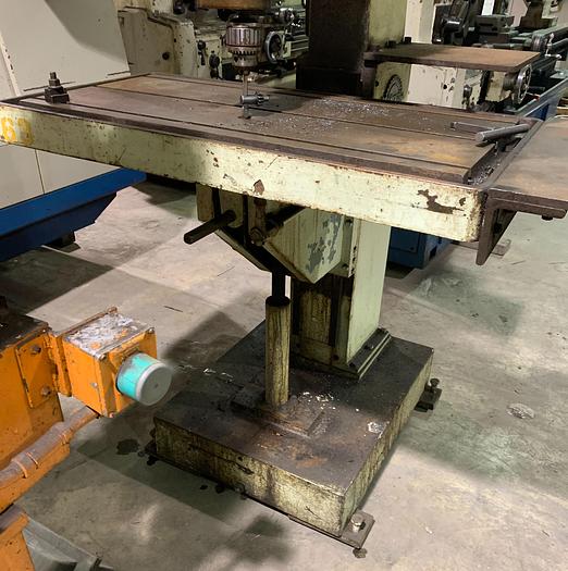 Used JOHANSSON FLOOR STANDING JACK KNIFE GEARED HEAD POWER FEED SINGLE SPINDLE DRILL