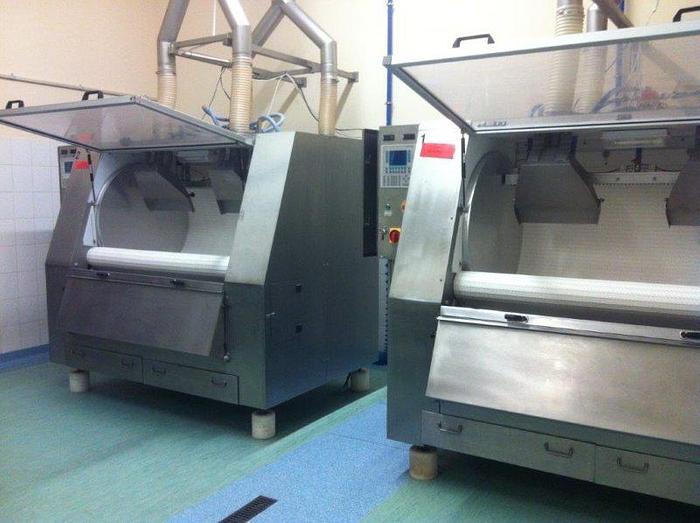 Used (2) WOLF BELT COATING CABINETS FOR CHOCOLATE