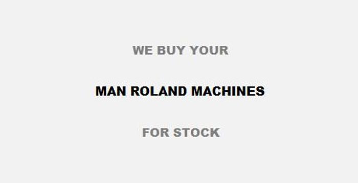 Used Used MAN Roland machines