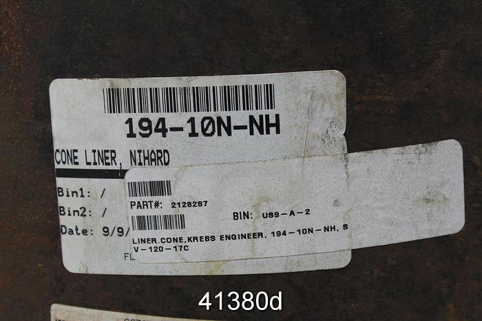 Used Krebs P15 High Density Cleaner Upper Cone Assembly Liner #41380