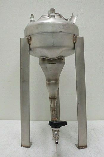 Used Picor 4" x 2" SCH 10S 30-50 PSI 100ºF WP 304/304 LW Conical Pressure Vessel