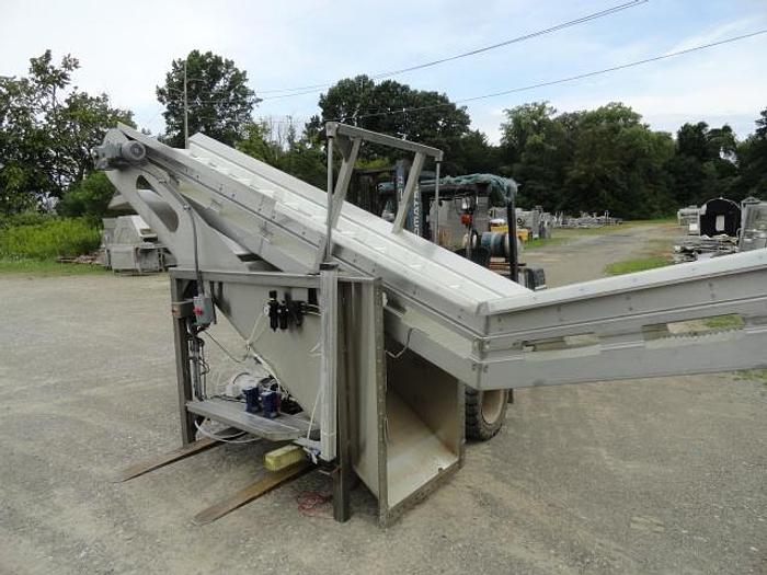 Used Lyco Chill Flow Pouch Cooler System, Md# Hydro-Flow 8600;Dual rotary chiller; 30' long with feed and discharge conveyors 