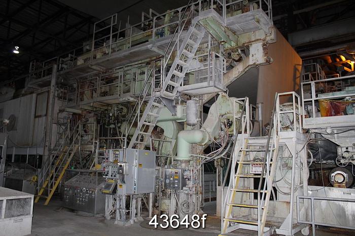 Used 238" Wire Width Complete Fourdrinier Paper Machine #43648