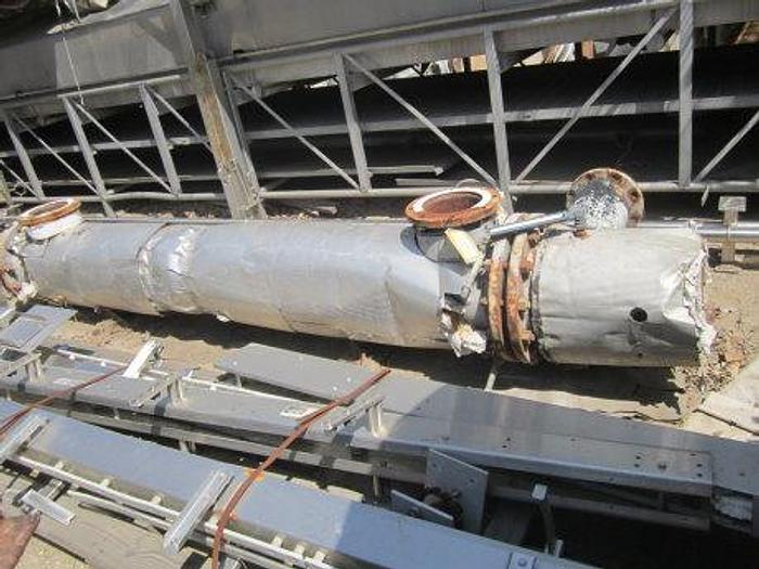 Used Heat Exchanger, Shell & Tube, 475 SF, C/st And Copper, #S735586