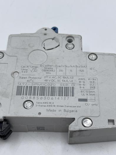Used Allen-Bradley 1492-SPM1C020 Ser D 