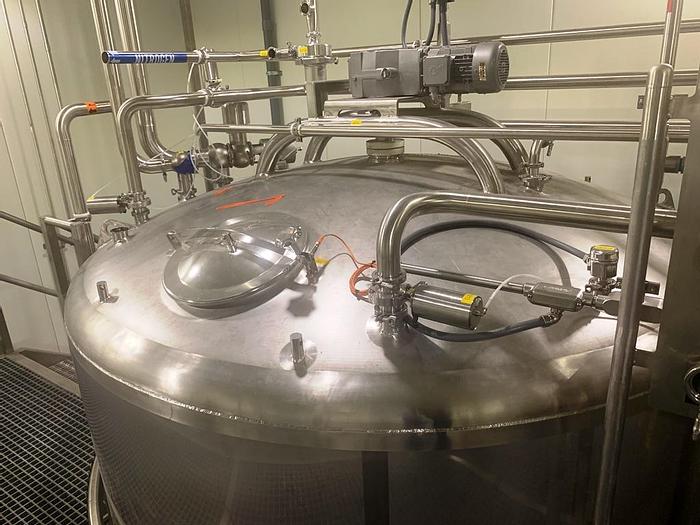 Used Tank, 13,000 Gallon, S/st, Jkt, Agit, Feldmeier, (2) 6600 #C743912