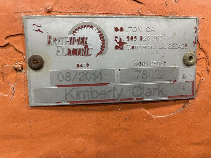 Used 400 HP GENERAL ELECTRIC MOTOR