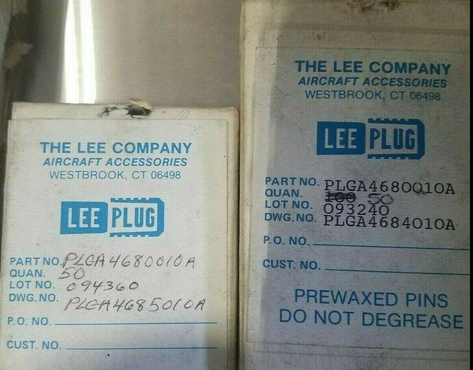 Used Stainless Steel Lee Plugs and Threadless Brass Waterline Plugs