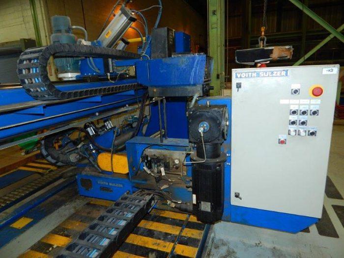 Used 150" VOITH SULZER ROLL WRAPPER 40 ROLLS PER HOUR