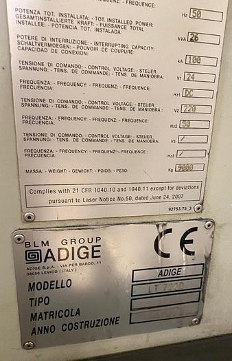 Used 2012 ADIGE Lasertube LT722D