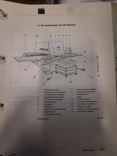 Used 1999 TRUMPF Trumatic 500R