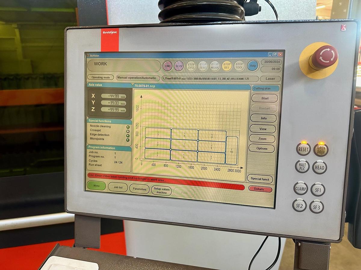 Used 2013 BYSTRONIC Bysprint Fiber 3015 4KW + Bytrans Extended