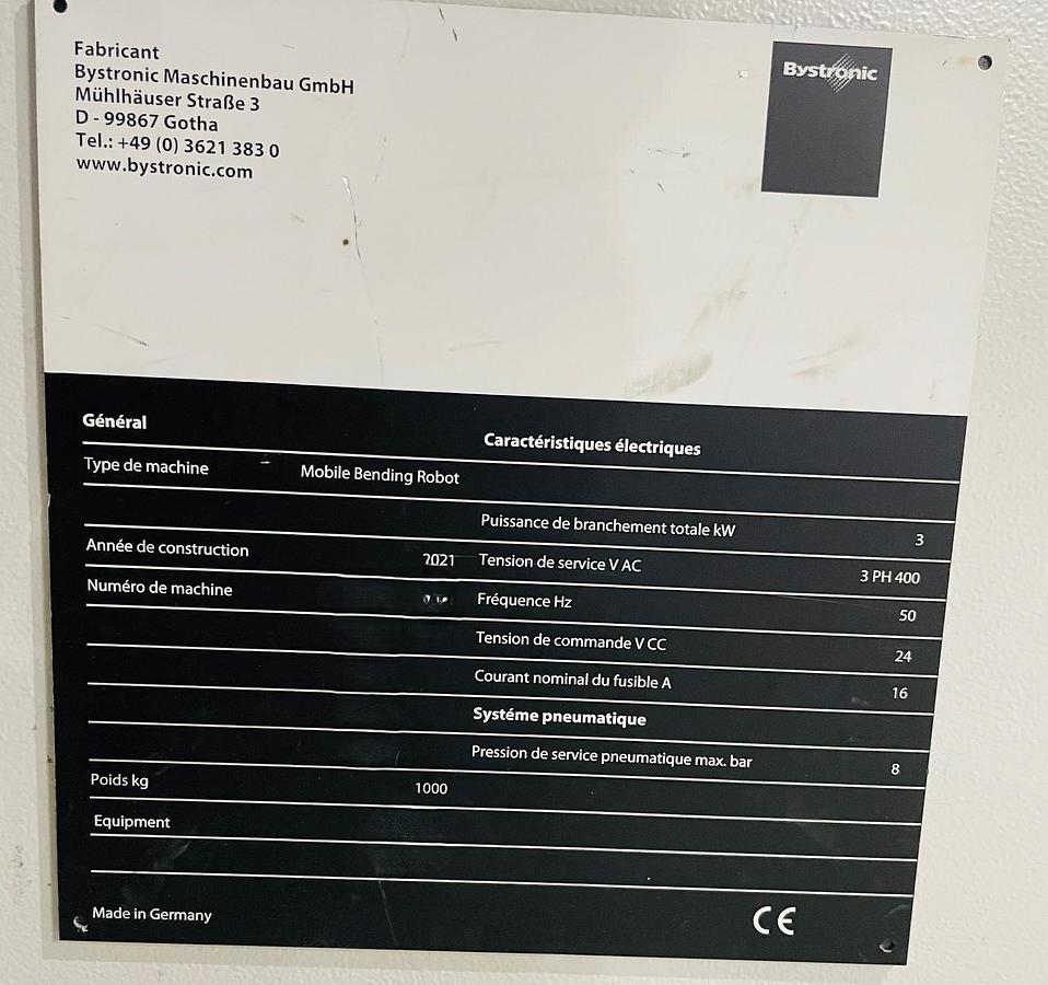 Used 2021 BYSTRONIC Xpert 40/1030 + MBR (Robot)