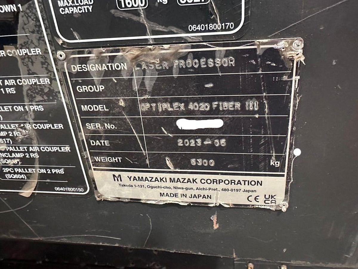 Used 2023 MAZAK OPTIPLEX 4020 FIBER III - 8KW