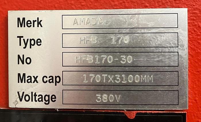 Used 1992 AMADA HFB 170/30