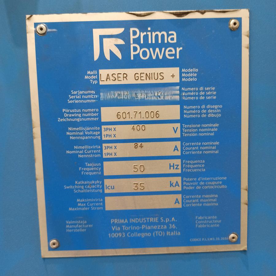 Used 2023 PRIMA POWER Genius 2060 6KW