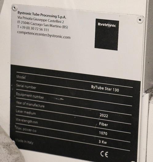 Used 2022 BYSTRONIC ByTube Star 130