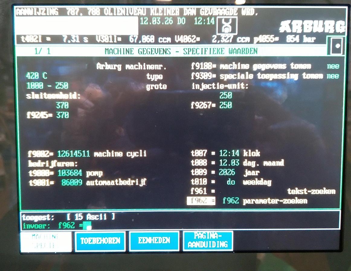 Used 2002 ARBURG Allrounder 420C 1000-250