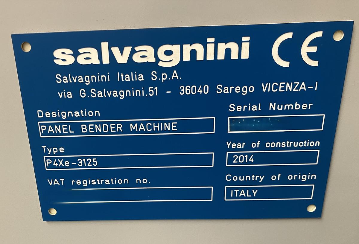 Used 2014 SALVAGNINI P4Xe-3125
