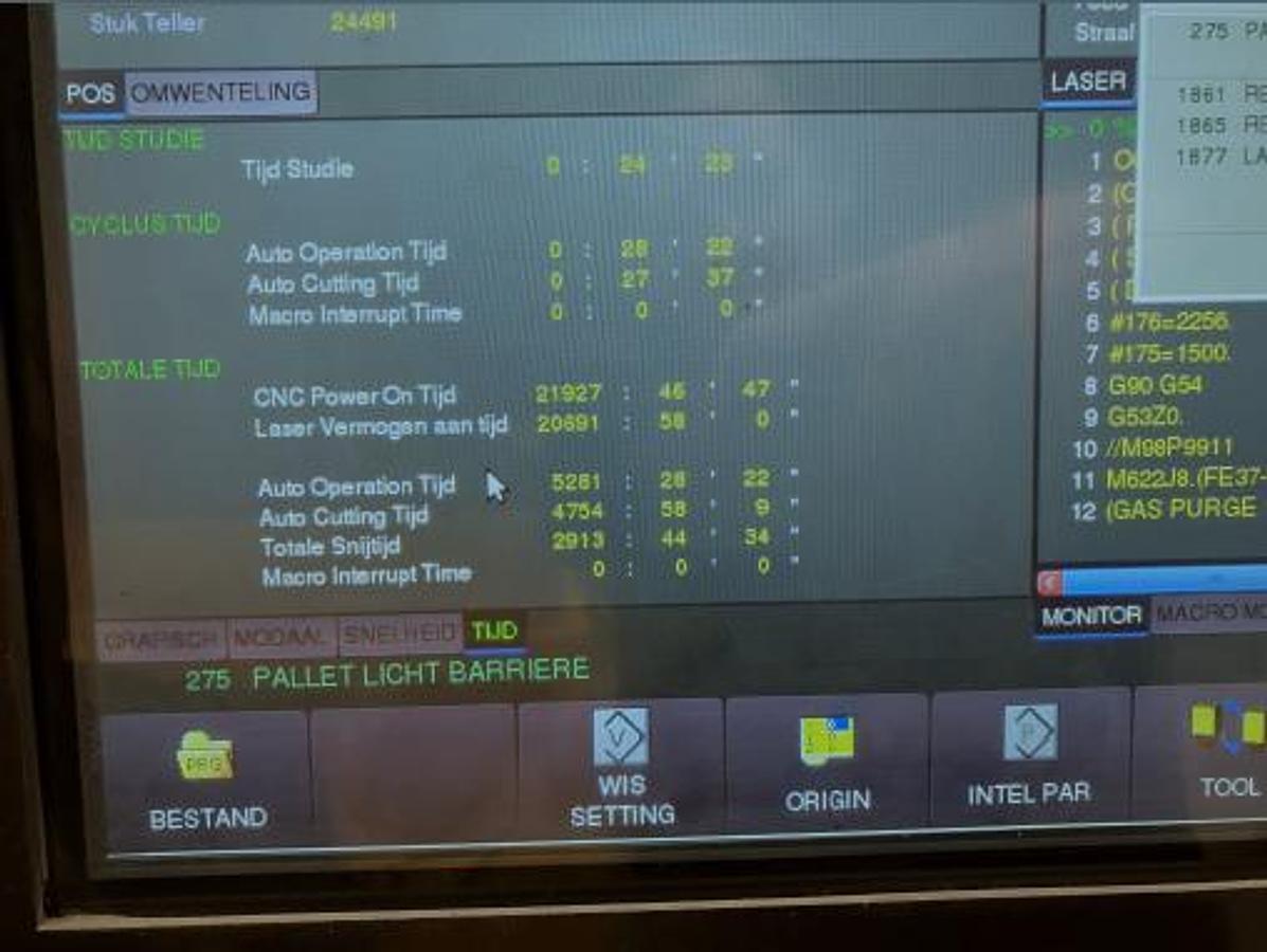 Used 2014 MAZAK Optiplex 3015 Fiber II