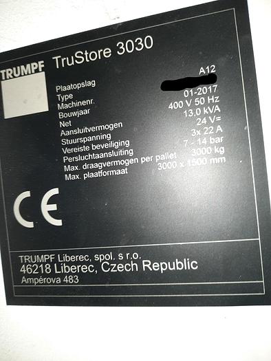 Used 2019 TRUMPF Trulaser 5030 Fiber L76 10KW + Liftmaster + Trustore