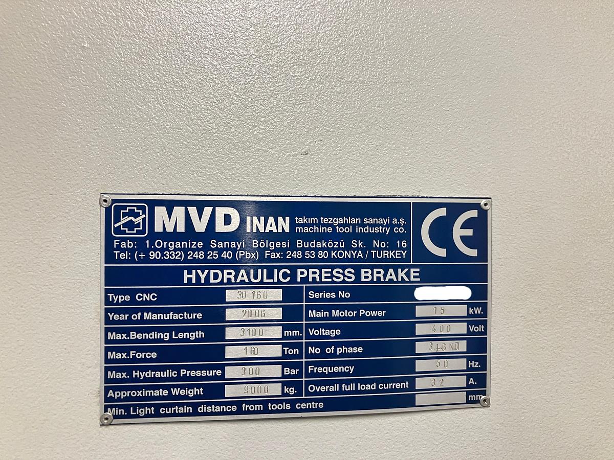 Used 2006 MVD CNC HAP 30/160