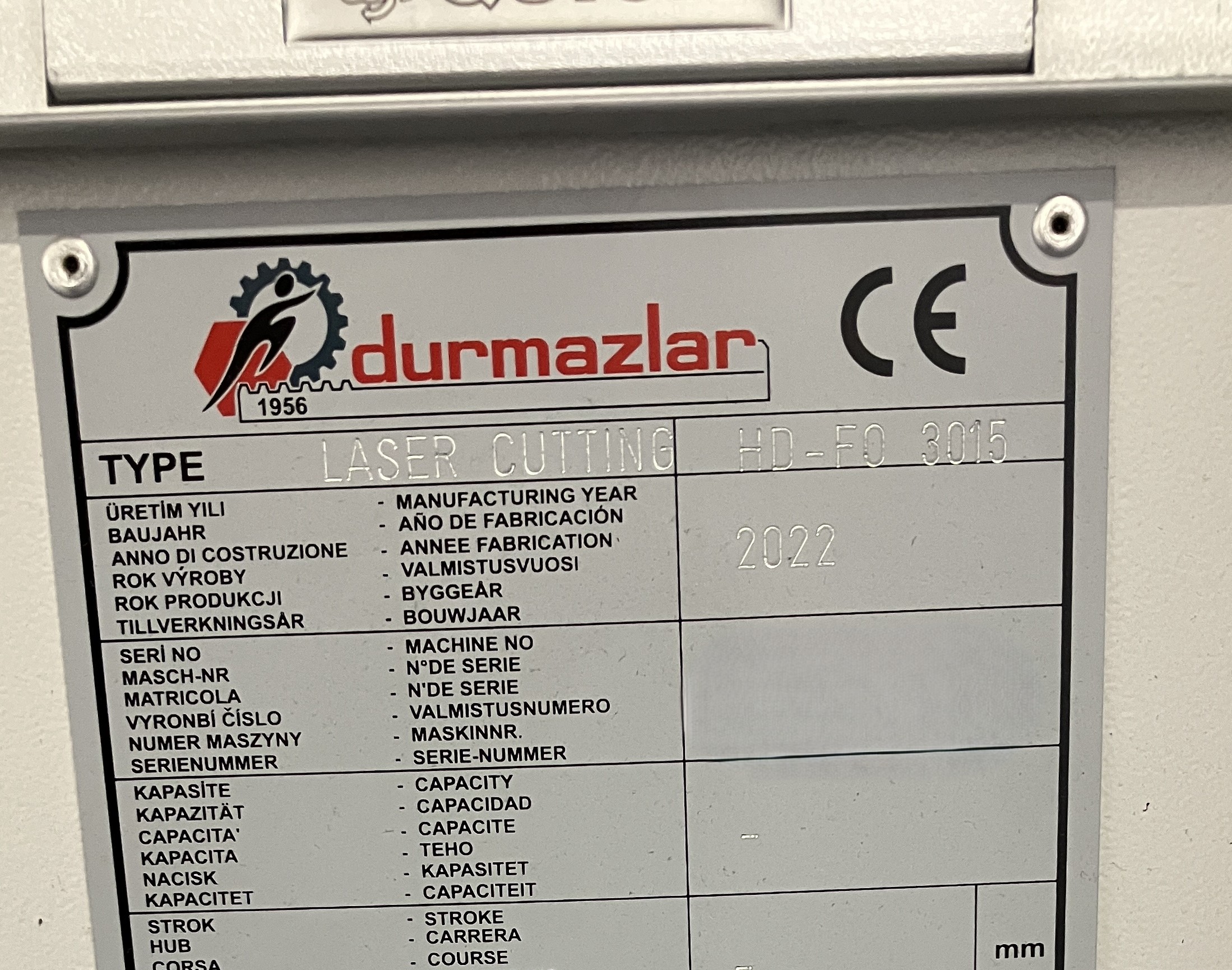 Used 2022 DURMA HD-FO ST 3015 4KW