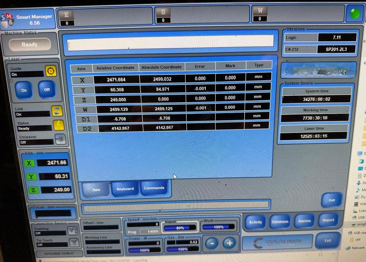 Used 2021 CUTLITE PENTA LME 3015 12KW