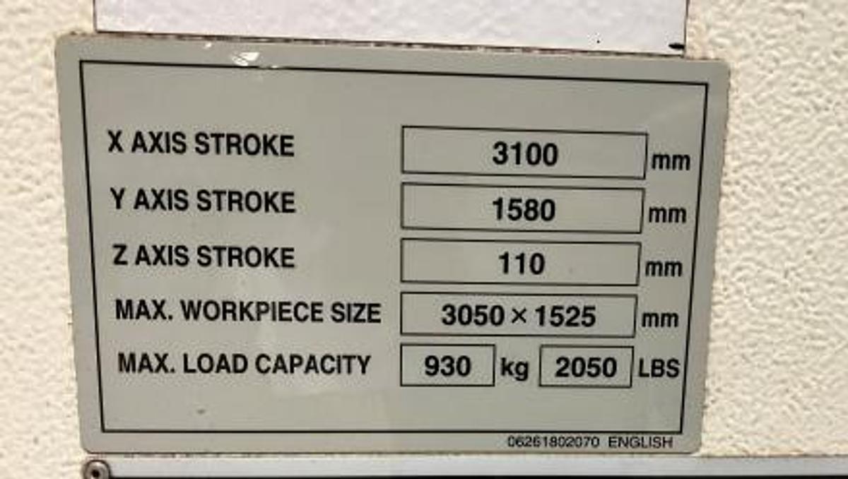 Used 2014 MAZAK Optiplex 3015 Fiber II