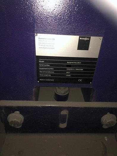 Used 2012 BYSTRONIC Bysprint Pro 3015 + ByTrans Extended