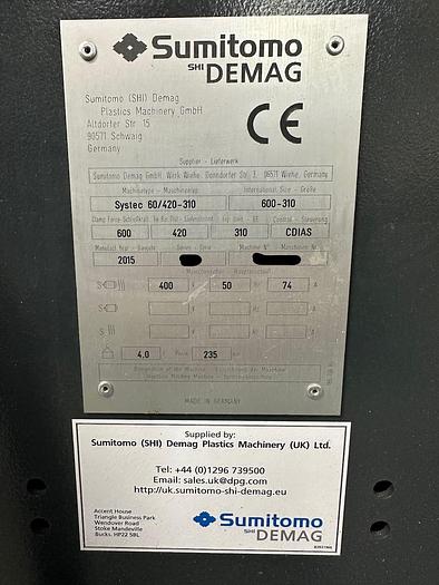 Used 2015 DEMAG Systech 60/420 - 310