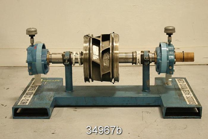 Refurbished Goulds 3405L 10x12x12 Pump Rotating Assembly, 6 Vane 10.75" Diameter Impeller #34967