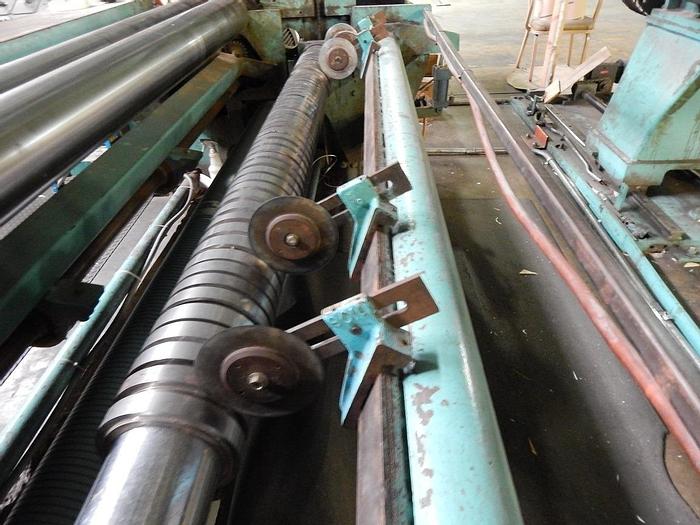 Used 96" CAMERON TWO DRUM SLITTER REWINDER 50" DIAMETER ROLL - PENDING SALE