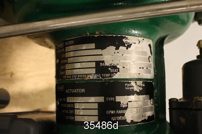 Used Fisher V-150 2" V-Ball Control Valve #35486