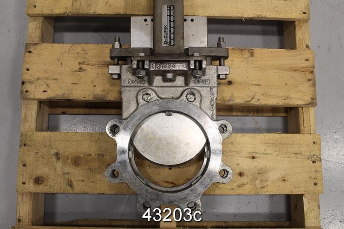 Used Dezurik 6" Air Operated Knife Gate Valve #43203