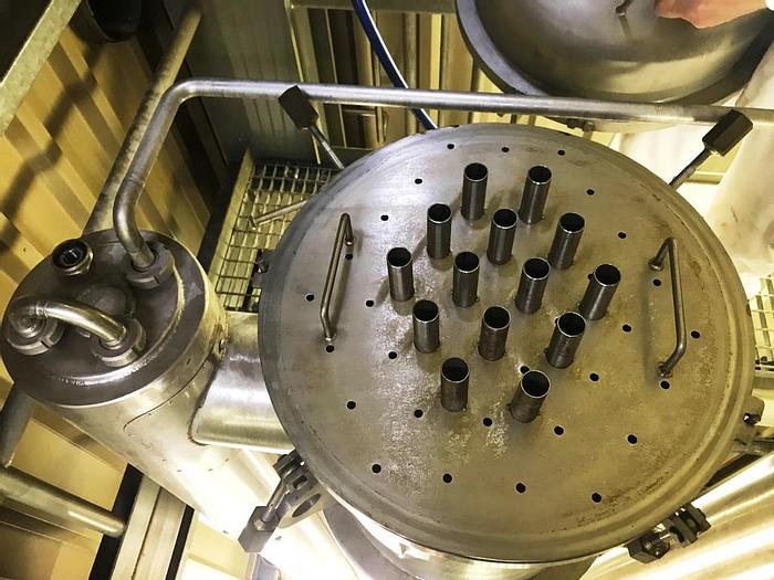 Used 2-step falling-film vacuum evaporator