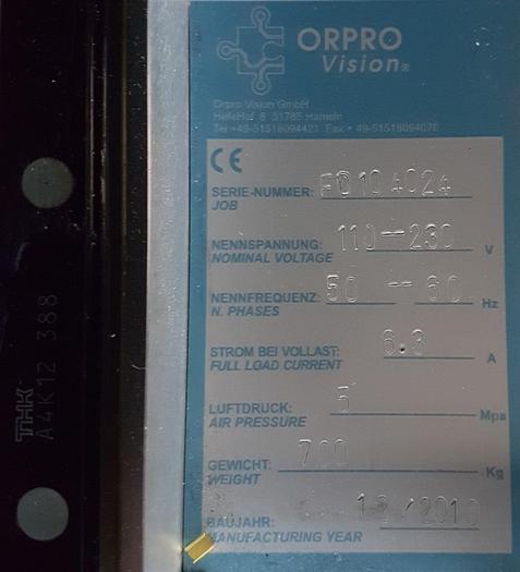 Used 2010 Orbotech Vantage S22 Plus