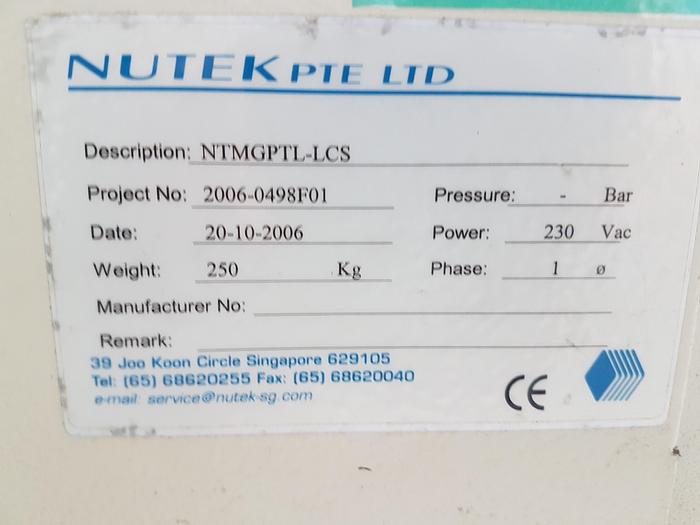 Used 2006 Nutek NTMGPTL-LCS