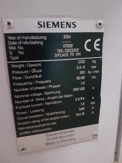 Használt 2004 Siemens Siplace F5 HM