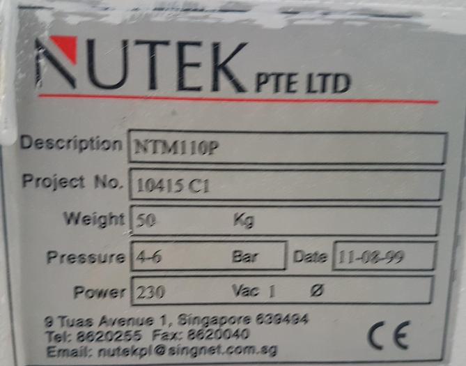 Used Nutek NTM110P