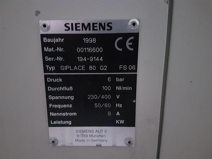 Használt 1998 Siemens Siplace 80 G2 FS06