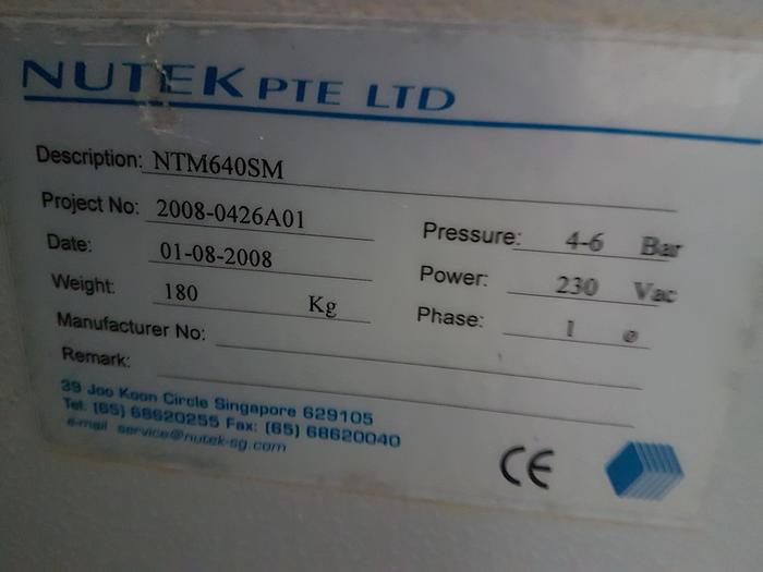 Used 2008 Nutek NTM640SM