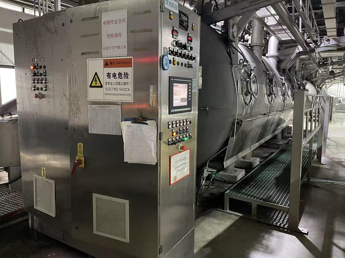 Used 2 sets Danitech softflow dyeing machine for fabric