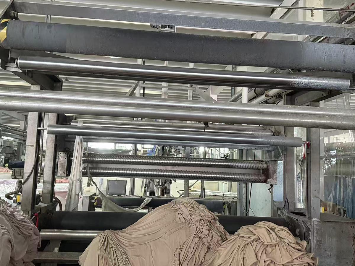 Used Bianco slitting machine for fabric