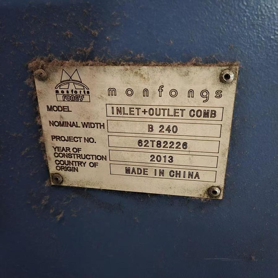 Used Monfongs stenter for fabric