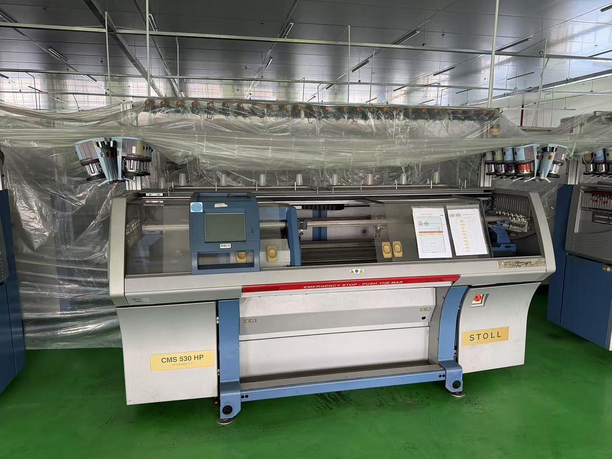 Used 2013  80 sets Computerized Flat Knitting Machine for fabric